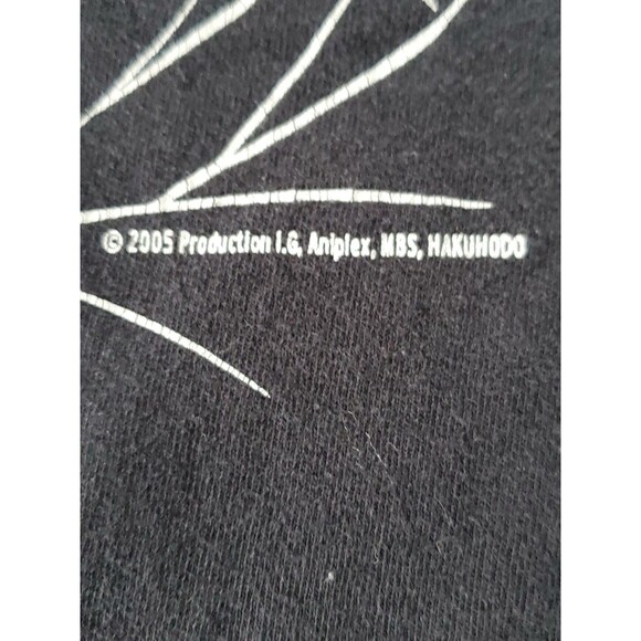 Blood Large Cotton Black Logo Sun Faded Short Layer Sleeve Tee Shirt - Picture 6 of 10